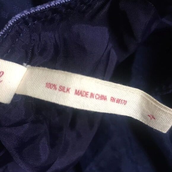 Maeve size 4 silk navy dress - Picture 7 of 8